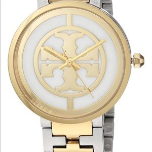 Authentic Tory Burch Gold and silver tone 36mm .